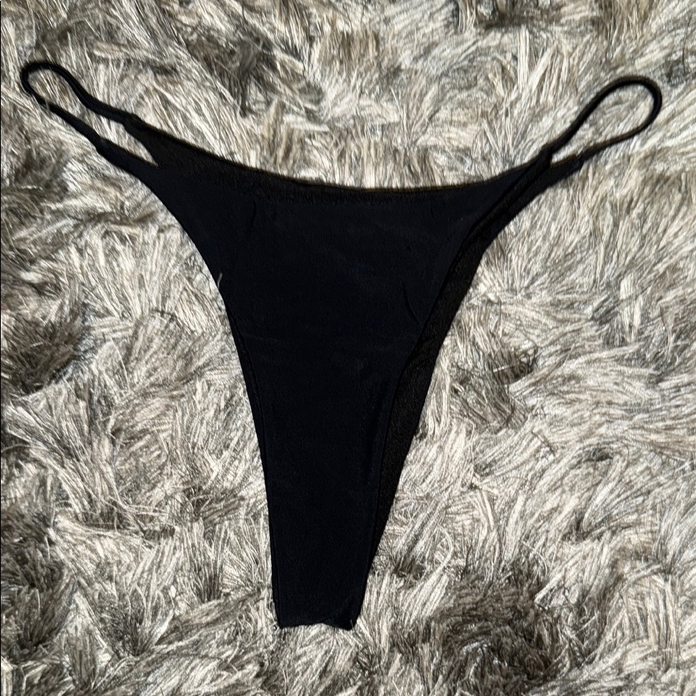 MATTE Collection Black Bikini Bottom